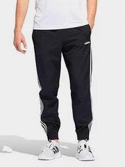 (DZ8488) ESSENTIALS 3-STRIPES WOVEN JOGGERS-BLACK